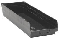 1NTY5 Shelf Bin, Recycled, L 23 5/8, W 8 3/8 , Blk