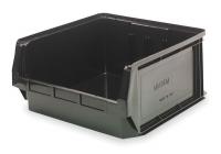 1NTY9 Shelf Bin, Recycled, L 19 3/4, H 5 7/8, Blk