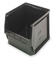 1NTZ2 Shelf Bin, Recycled, L 19 3/4, H 7 7/8, Blk