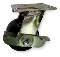 1NVC1 Swivel Plte Cstr w/Brke, 1000 lb, 4 In Dia