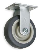 1NVD5 Rigid Plate Caster, 325 lb, 5 In Dia