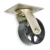 1NVH7 Swivel Plate Caster, 1200 lb, 6 In Dia