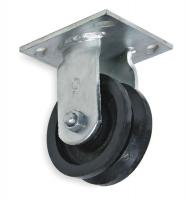 1NWB5 V-Groove Rigid Caster, 1200 lb., 2&quot; H