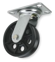 1NWD5 V-Groove Swivel Caster, 800 lb., 2&quot; H