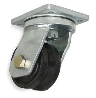 1NWF3 V-Groove Swivel Caster, 5000 lb., 3" H