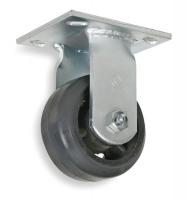 1NWJ3 Rigid Plate Caster, 400 lb, 5 In Dia