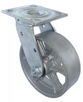 1NWL8 Swivel Plate Caster, 1250 lb, 8 In Dia