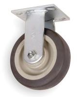 1NWR2 Rigid Plate Caster, 375 lb, 5 In Dia