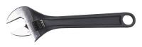 1NYB7 Adjustable Wrench, 24 in., Black, Plain