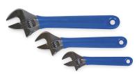 1NYD2 Adjustable Wrench Set, Cushion Grip, 3 PC