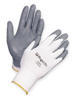 1PA31 Coated Gloves, M, Gray/White, PR