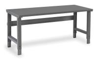 1PA81 Workbench, 60Wx30Dx29-3/8 to 36-7/8 in. H