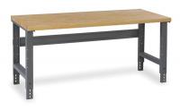 1PA87 Workbench, 72Wx30Dx29-5/8 to 37-1/8 in. H