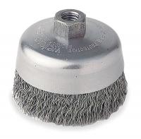 1PAK1 Crimped Cup Brush, 4 Dia, 0.0200 Wire, SS