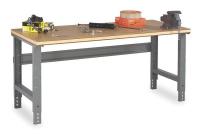 1PB23 Workbench, 60Wx30Dx29-5/8 to 37-1/8 in. H