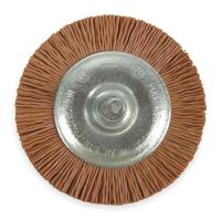 1PBH1 Wheel Brush, 3 In Dia, Nylon (Coarse)