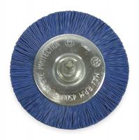 1PBH2 Wheel Brush, 3 In Dia, Nylon (Medium/Fine)