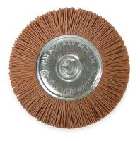 1PBH4 Wheel Brush, 4 In Dia, Nylon (Coarse)