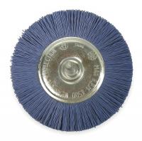 1PBH5 Wheel Brush, 4 In Dia, Nylon Medium/Fine)