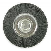 1PBH6 Wheel Brush, 6 In Dia, Nylon (X-Coarse)