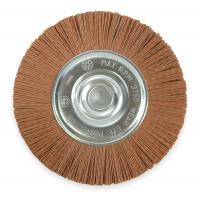 1PBH7 Wheel Brush, 6 In Dia, Nylon (Coarse)