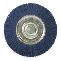 1PBH8 Wheel Brush, 6 In Dia, Nylon (Medium/Fine)