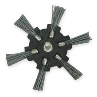 1PBH9 Flap Brush, 4 In Dia, Nylon (X-Coarse)