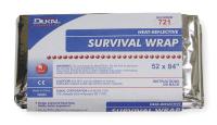 1PCH6 Survival Wrap Blanket, Silver, 52In x 84In