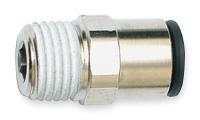 19D039 Male Connector, Tube x BSPT 16mm, 3/8 In