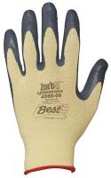 1PFL4 Cut Resistant Gloves, Gray/Yellow, L, PR