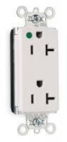 1PGJ1 Plug Tail Receptacle, 20A, 5-20R, White