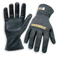 1PHG5 Heat Resist Gloves, Black, L, Kevlar, PR