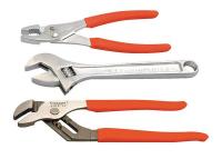 1PHN6 Pliers/Wrench Set, 1 Wrench, 2 Pliers, 3 PC