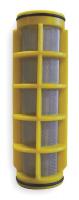 1PHP7 Filter Screen, Yellow, 5 In L, Dia 1 1/4 In