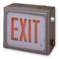 1PJF9 Emergency Exit Sign, LED, 120/277V