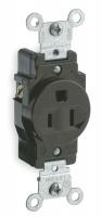 1PKB5 Single Receptacle, 15 Amps AC, 5-15R, Brown