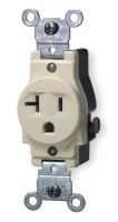 1PKB9 Single Receptacle, 20 Amps AC, 5-20R, Ivory