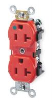 1PKD5 Duplex Receptacle, 20 Amps AC, 5-20R, Red