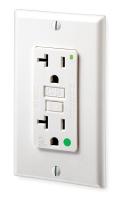 1PLU4 GFCI Receptacle, 20 Amps AC, 5-20R, White