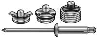 5RUH1 TriBulb Rivet, Flange, 5/32x0.728 In, Pk 50