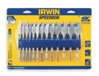 1PMR2 Spade Bit Set, 1/4 to 1 D, 6 In L, 13 Pc