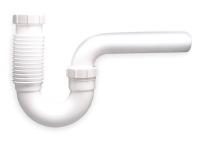 1PPC5 P Trap, Plastic, Pipe 1 1/2 In, Poly