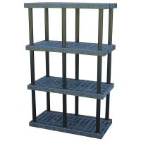 1PWY5 Plastic Bulk Shelving, Heavy Duty, W48, H75