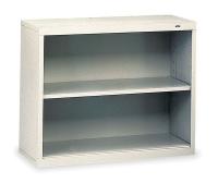1PX71 Welded Steel Bookcase.H 28.1 Shelf.Gray