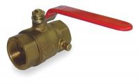 1PYP1 Brass Ball Valve, Inline, FNPT, 3/4 In