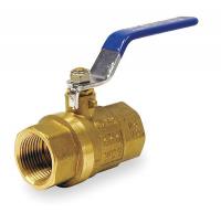 1PYT2 Brass Ball Valve, Inline, FNPT, 4 In