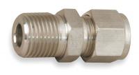 1PZD4 Male Connector, Pipe And Tube 3/8In, 316SS