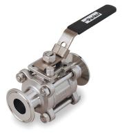 1RAV7 Sanitary Ball Valve, 316 SS, Size 1 In.