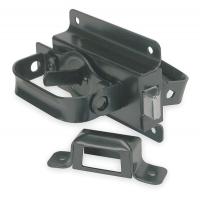 1RBX1 Swinging Door Latch, Lockable, Steel, Black