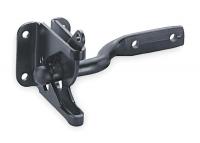 1RBY4 Gate Latch, Gravity, Steel, Black